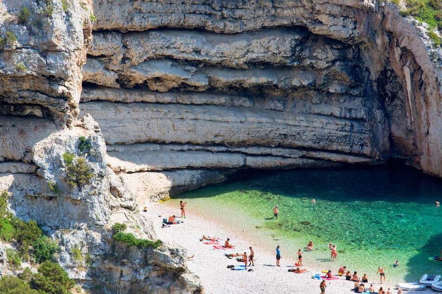 From Hvar: Blue Cave, Green Cave & 5 Islands Speedboat Tour - What to pack for a day with few services
