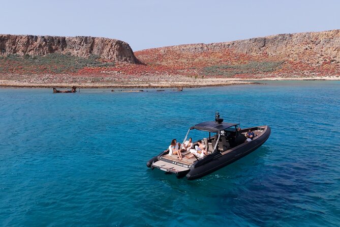 From Kissamos Balos And Gramvousa Speedboat Cruise with Drinks - Balos Lagoon and its changing colors