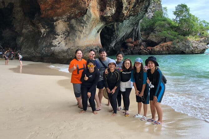 From Krabi - 4 Islands Speedboat Tour with Lunch & Snorkelling - Phra Nang Cave Beach and the princess spirit house