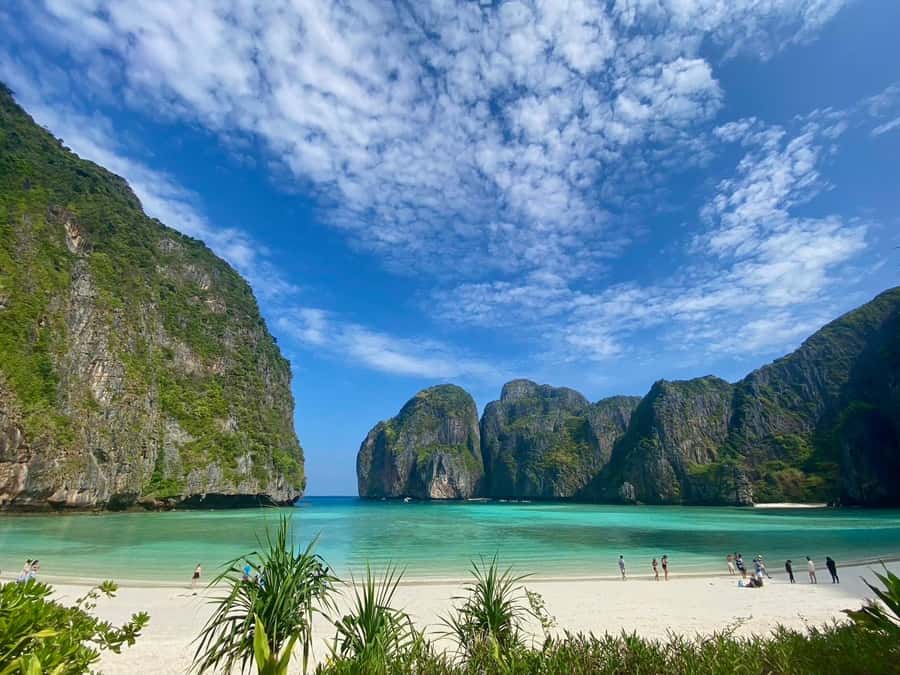 From Krabi: Phi Phi Early Bird & 4 Islands by Speedboat - Chicken Island and Poda Island finish the route