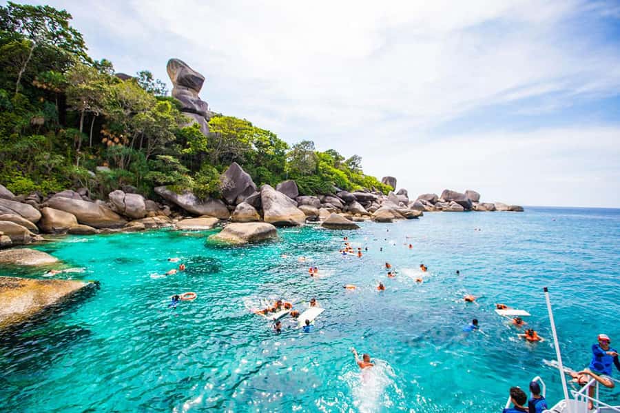 From Krabi: Similan Islands Snorkeling Trip by Speedboat - From Krabi to Khao Lak pier