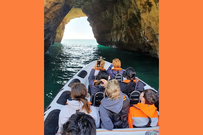 From Lagos: Benagil Caves Tour by Speed Boat with Guide - Entering Benagil Cave and the nearby grottoes