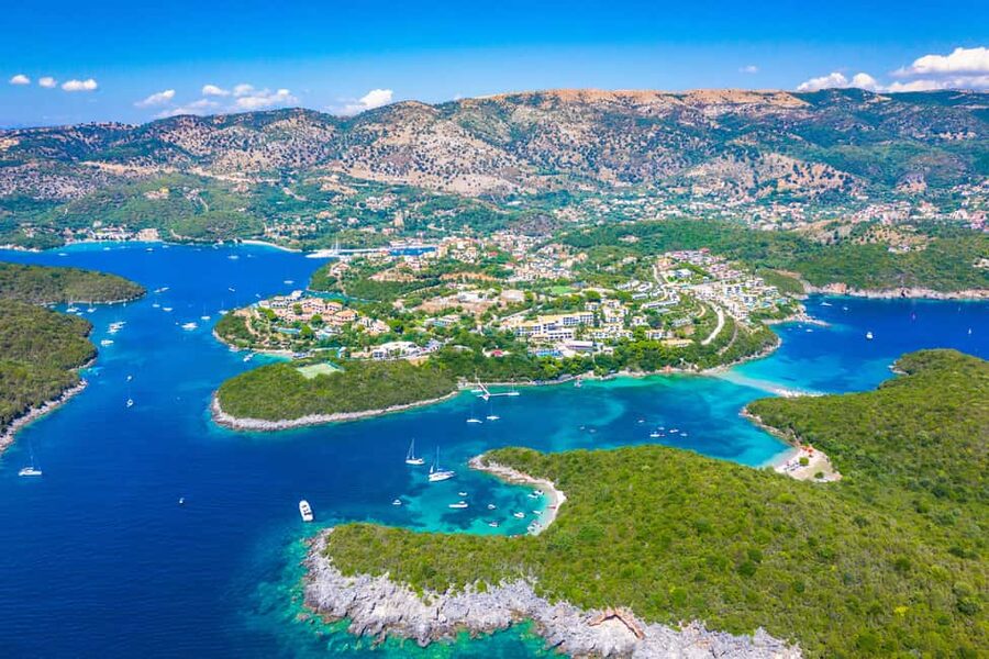 From Lefkimmi: Sivota,Blue Lagoon & Cave Cruise by Speedboat - The final beach and deep blue water