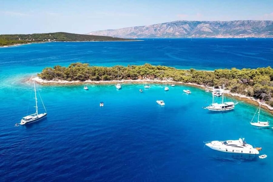 From Makarska:Hvar and Brač Island : Day Tour with speedboat - Biskup Beach and the first swim on Brač