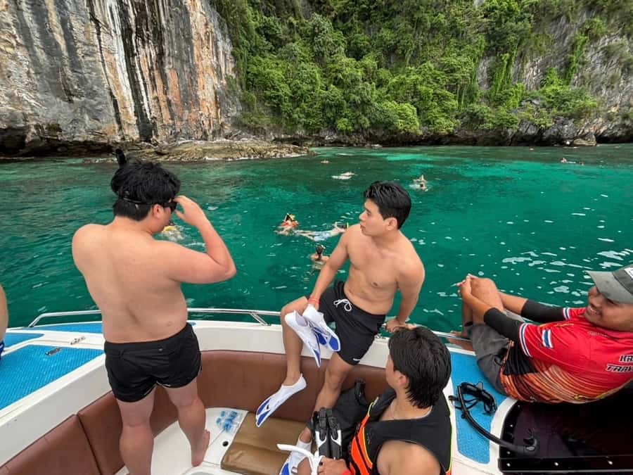 From Phi Phi : One Day Trip by speedboat with Lunch - A full day around Phi Phi by speedboat