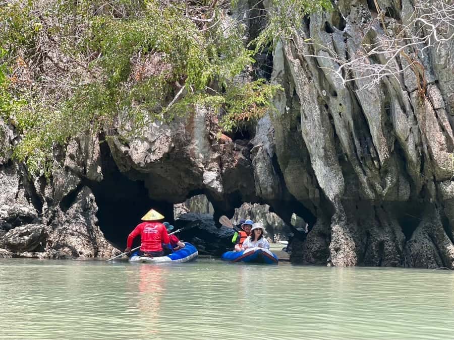 From Phuket: Phang Nga Bay 6-Islands canoeing by Speed boat - Canoeing around Hong Island’s sea cave