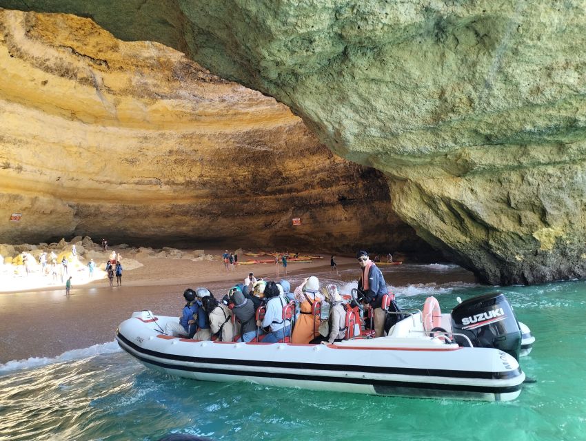 From Portimão: Benagil Caves Guided Speedboat Tour - Carvoeiro and the first cave views