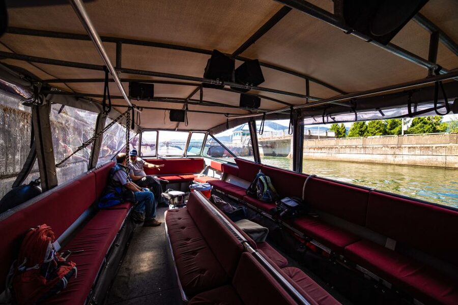 From Portland: Bigfoot Adventure 3.5-hour Jetboat Cruise - The run toward Multnomah Falls
