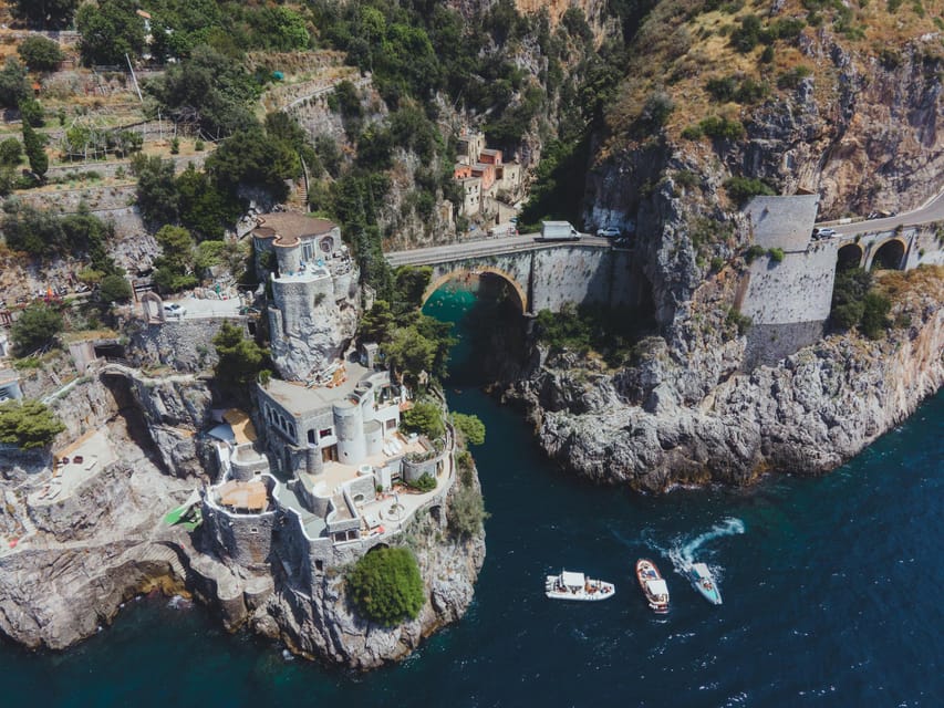 From Positano/Praiano: Amalfi Coast Speedboat Tour - Fiordo di Furore, the coast’s dramatic centerpiece
