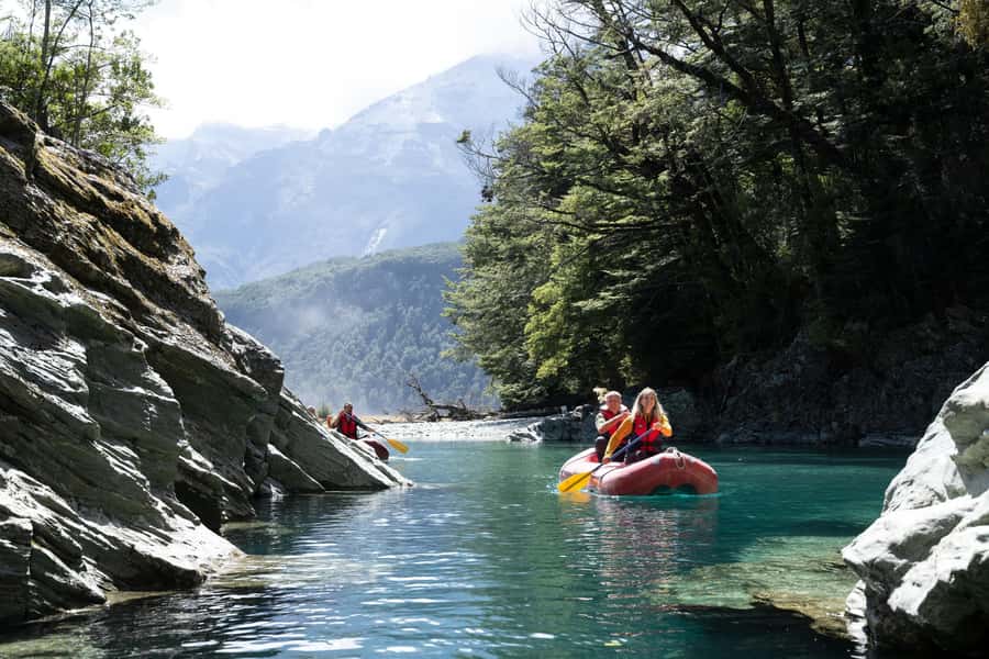 From Queenstown: Dart River Canoe & Jet Boat Day Trip - A riverside buffet that earns its place