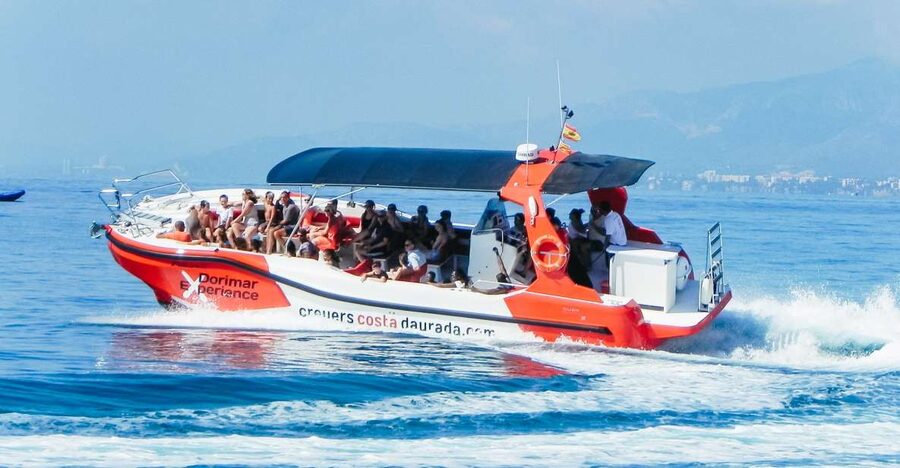 From Salou/Cambrils: Speedboat Tour - Anchoring for a Mediterranean Swim