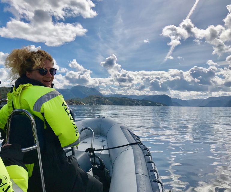 From Stavanger: RIB Tour to Lysefjord - Lysefjord and the story written by ice