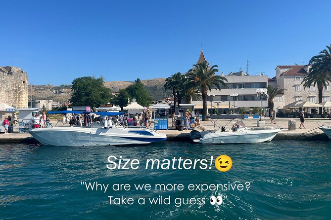 From Trogir & Split: Half Day Speedboat Tour with Blue Lagoon - Blue Lagoon and Krknjasi Bay: 80 minutes in clear water