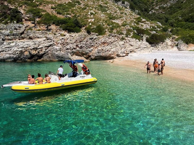 From Vlore: Haxhi Ali Cave & Karaburun Beach Speedboat Tour - The 35-minute ride across to Haxhi Ali Cave