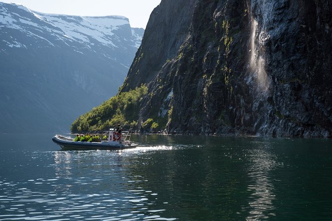 Geiranger: RIB Fjordsafari Geirangefjord - Starting at the Troll Statue in Geiranger