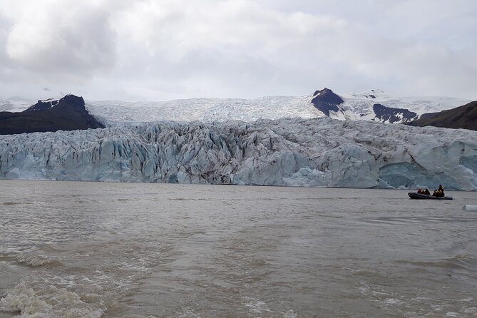 Glacier Lagoon Private Tour with Private Zodiac boat ride on the Iceberg Lagoon - Seljalandsfoss: a 60-meter waterfall with a rear view