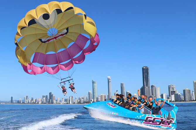 Gold Coast & Surfers Paradise - Parasail & V8 Jetboat Combo - Two Gold Coast thrills from one marina