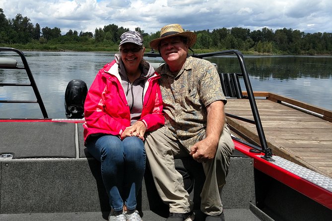 Guided Jetboat Tour for Six -Private - A snack break on Captain Scott’s island