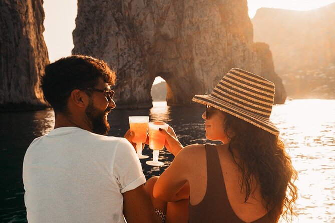 Half day around Capri by Itama 38 speedboat - Swimming near Marina Piccola and the island’s cliffs