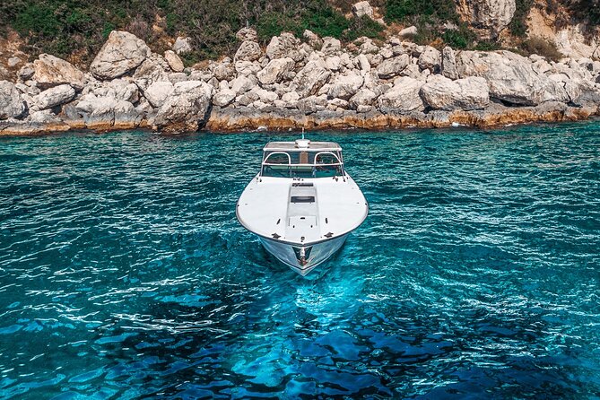 Half day around Capri by Itama 38 speedboat - Bagni di Tiberio and Roman Capri
