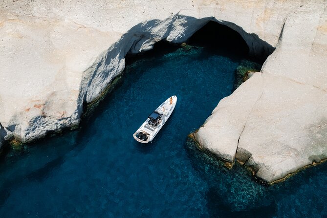 Half-Day Small-Group Motorboat Rib Cruise to Kleftiko - Gerakas Beach: a quiet first swim