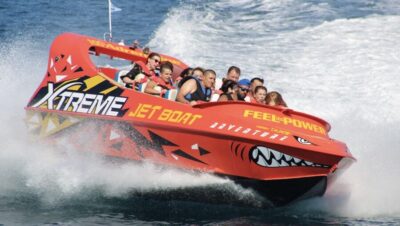 Hersonissos: Jet Boat Tour with Snorkeling