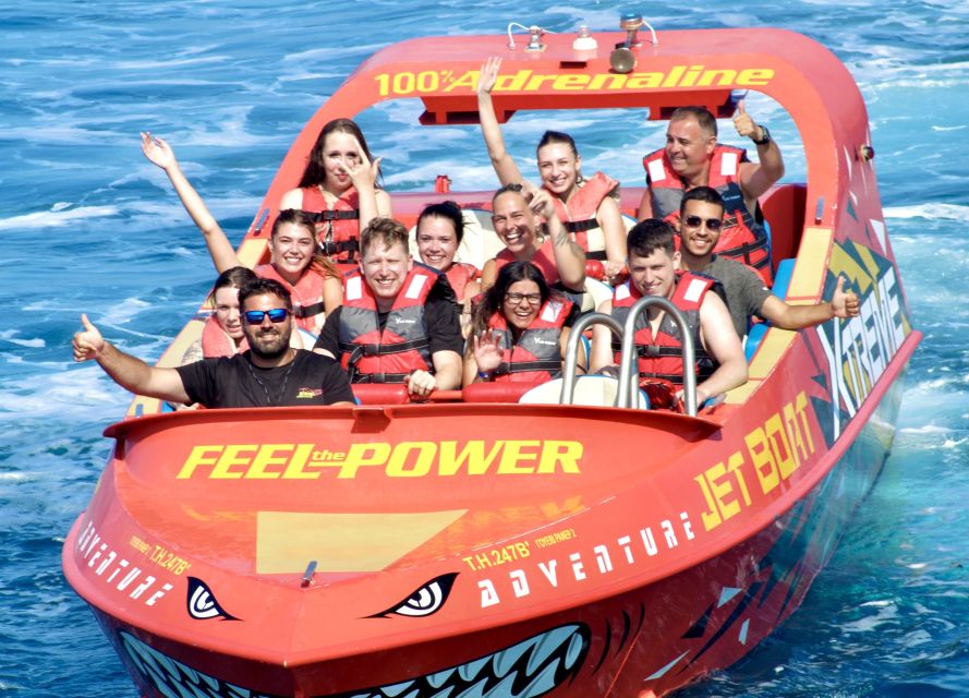 Hersonissos: Jet Boat Tour with Snorkeling - Saint George’s Bay: the calmer half-hour