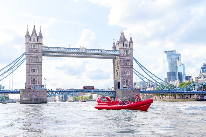 High-Speed Thames River Speedboat in London - HMS Belfast and the return to central London