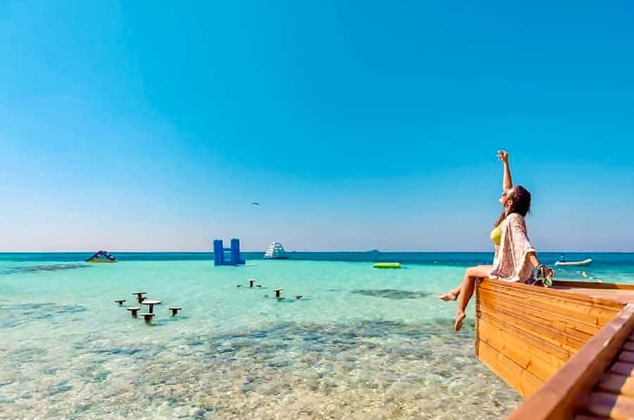 Hurghada: Orange Bay & Magawish Island Speedboat with Lunch - Hurghada to the Red Sea by speedboat