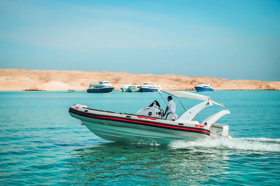 Hurghada: Orange Bay & Magawish Island Speedboat with Lunch - What the $47 price really covers