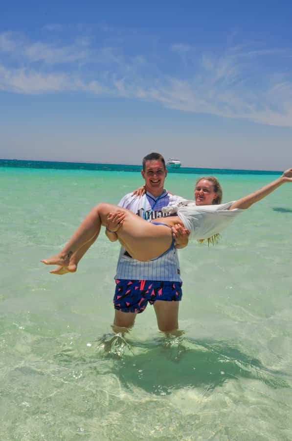 Hurghada: Private Luxury Speedboat W Snorkelling & Fruits - Orange Bay brings a beach stop, with a five-euro fee