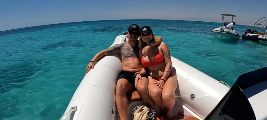 Hurghada: Private Speedboat to Dolphin House with Pickup - Coral, Fish, Manta Rays, and Moray Eels