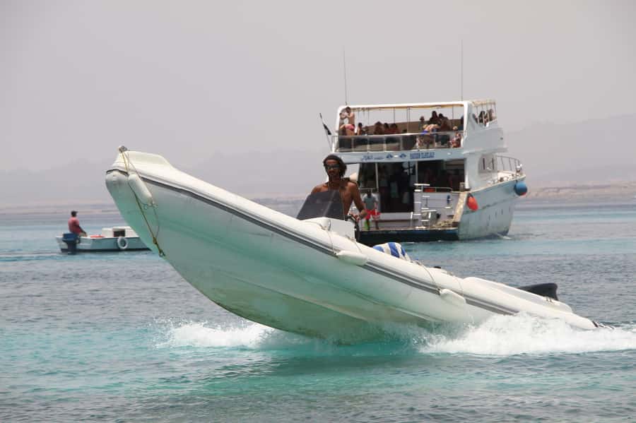 Hurghada: Private Speedboat to Orange Bay and White Island - White Island and Nemo Bay depend on the tide