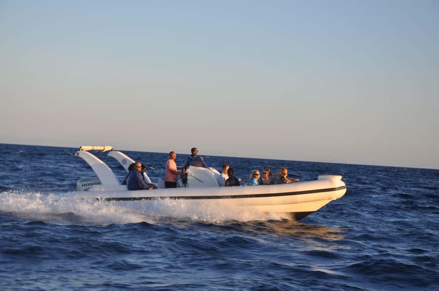 Hurghada: Private Speedboat to Orange Bay and White Island - Parasailing adds a short view from above