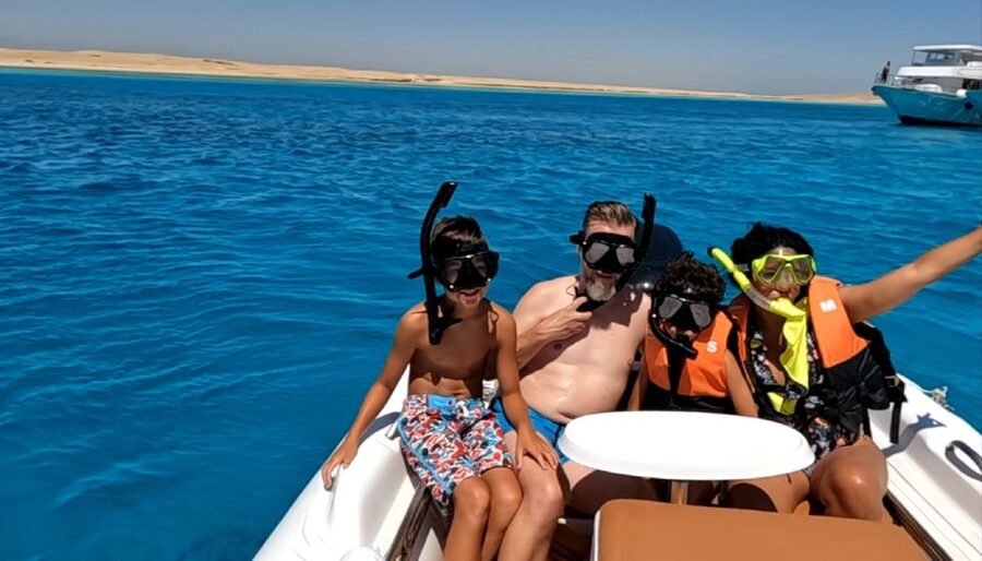 Hurghada: Safari ATV Quad & Speedboat to Orange bay island - The marina transfer marks a welcome change of pace
