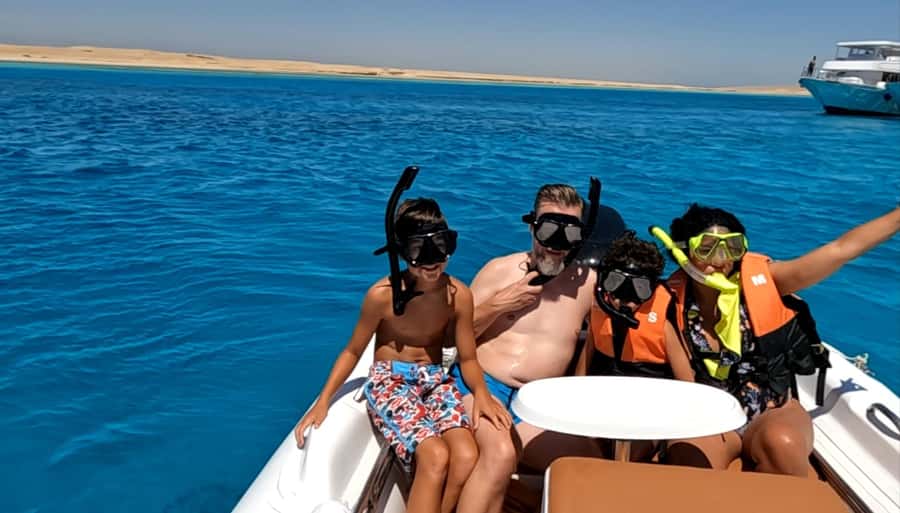 Hurghada: White Island Speedboat Tour, Snorkeling, & Lunch - Two snorkeling stops, each lasting 20 minutes