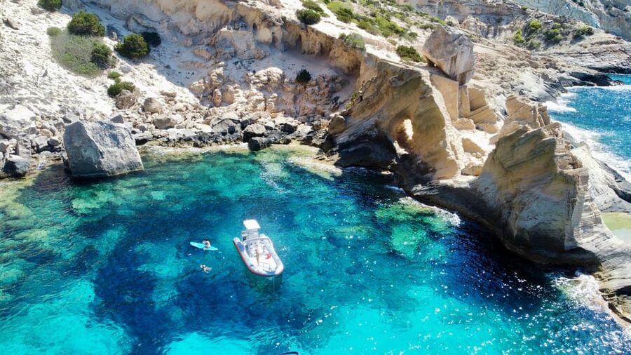 Ibiza: SpeedBoat trip to Atlantis & Es Vedra Snorkel+Paddle - Meeting in San Antonio without confusion