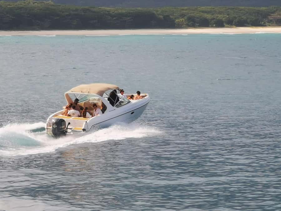 Ilha Grande: 360° Circumnavigation Speed Boat Tour - 8h - Meros: clear water and marine life