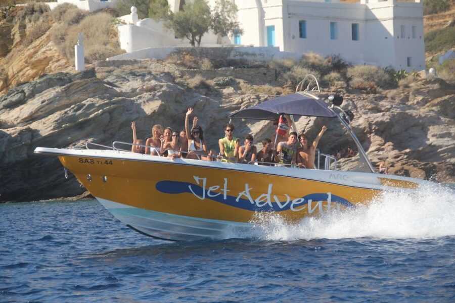 Ios Island: Speedboat Cruise from Mylopotas Beach - How the speedboat ride feels