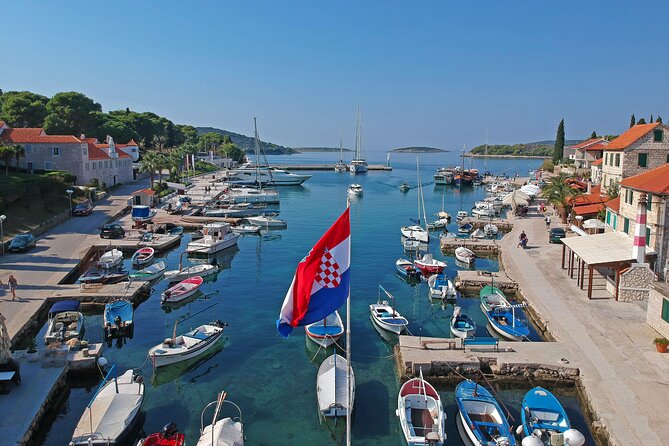 Islands Brač, Šolta & Blue lagoon - Private speedboat tour - Maslinica: a quiet western corner of Šolta