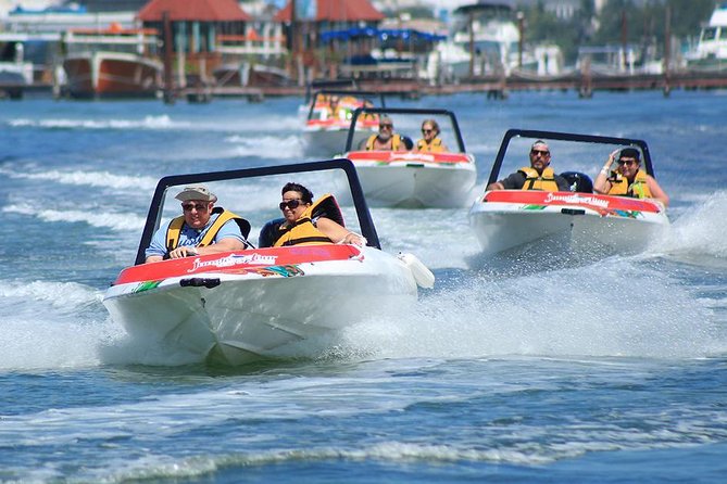 Jungle Tour In Cancun, drive a speedboat through the lagoon with your companion - Meeting at Fred’s House in Cancun’s Hotel Zone