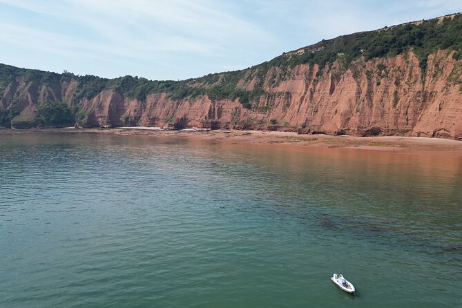 Jurassic Coast Rib Tour - Exmouth - Sandy Bay and the changing view
