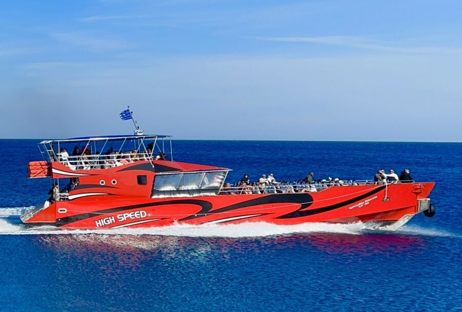 Kiotari, Lardos, Lindos: High Speed Boat Trip to Rhodes Town - Arriving at Mandraki Harbour