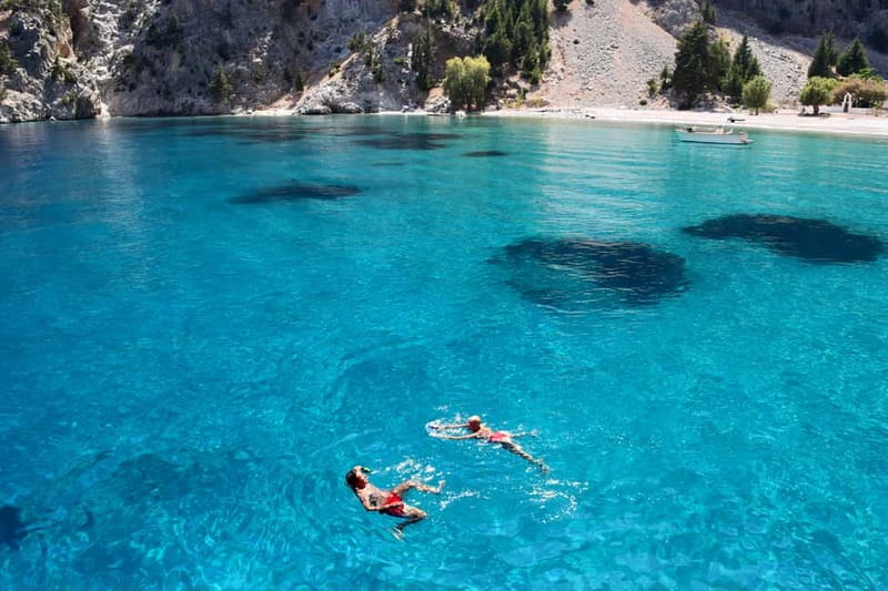 Kolymbia: High-Speed Boat to Symi Island & St George's Bay - First sight of Symi Harbor