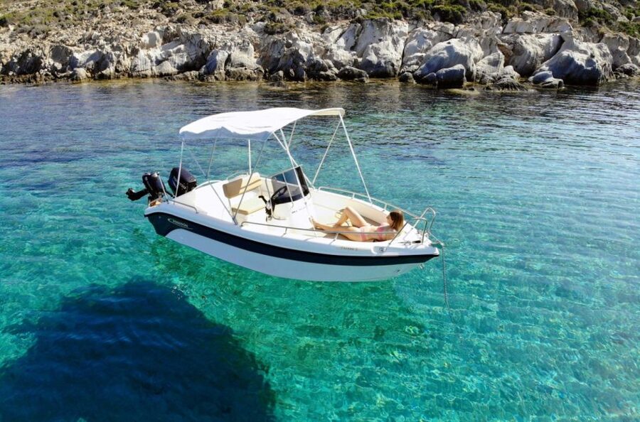 Kos: Private Speedboat Rental -No License required - Starting near Ammos beach in Psalidi