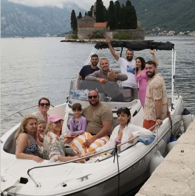 Kotor: 3 Hours Speedboat to Perast and Our Lady of the Rocks - Saint George Island from the water