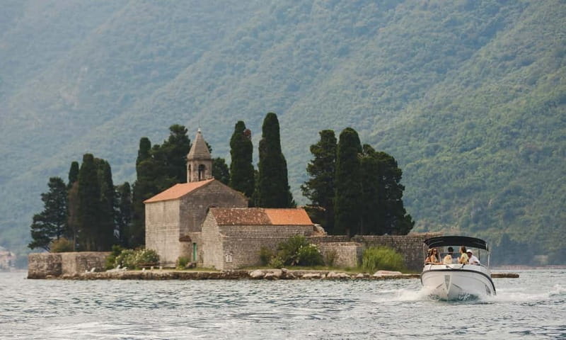 Kotor: Perast and Island- Lady of the Rocks-Speedboat Tour - A passing view of Saint George