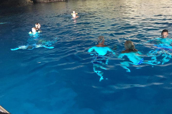 Kotor Private Family Speedboat: Blue Cave & Lady of the Rocks - Swimming near the Blue Cave
