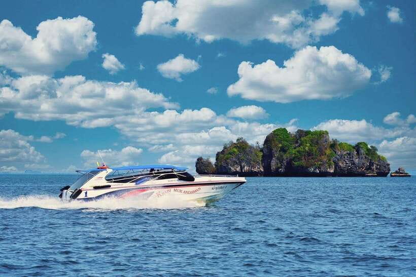 Krabi: 4-Island Speedboat Tour with Lunch - From Ao Nang to Nopparat Thara Pier