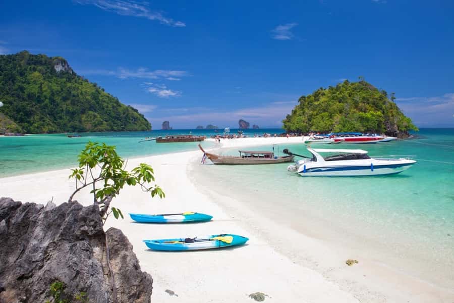 Krabi: 4 Islands Private Trip by Speedboat - From your hotel to Nopparat Thara Pier